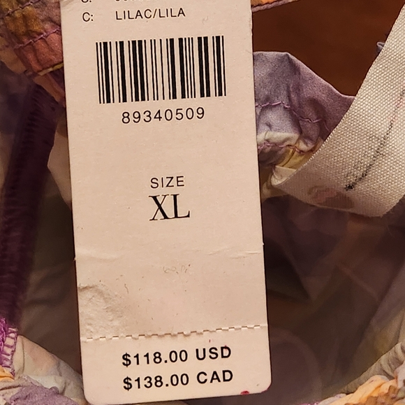 Anthropologie + Daily Practice Coming Up Midi Dress Lilac Plaid XL Boho Coquette - Picture 6 of 8